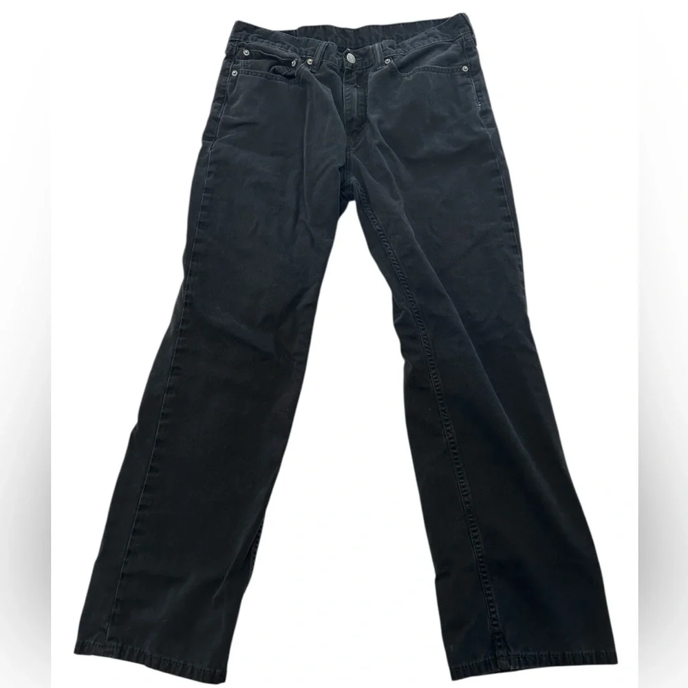 Levi’s 514 Faded Black Denim Jeans size 34x29